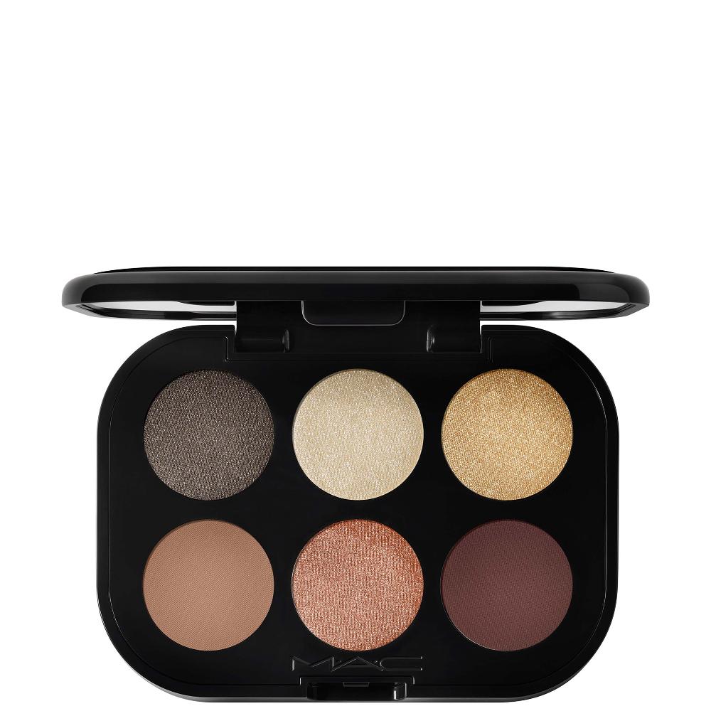 lookfantastic Mac Connect In Colour X6 Eye Shadow Palette- Intimate Nudes
