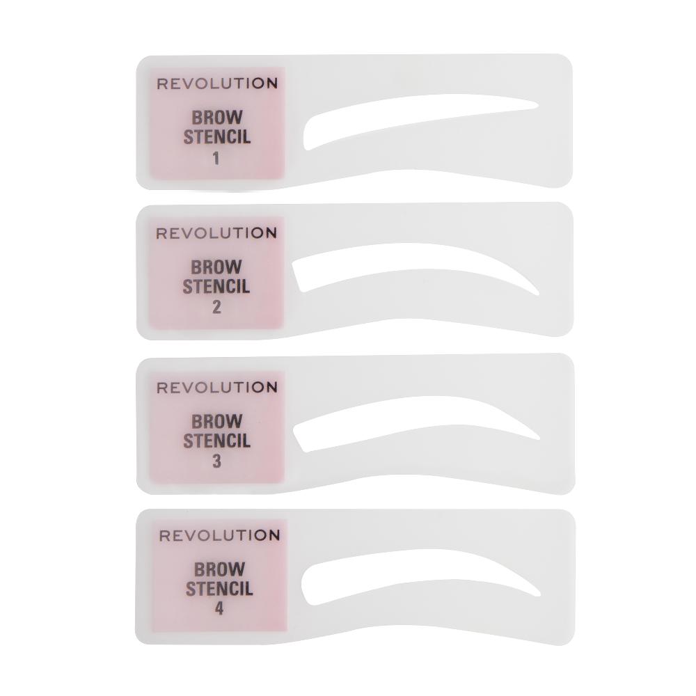Lookfantastic Makeup Revolution Brauenpuderstempel- Und -schablonen-Kit (Verschiedene Farbtöne)