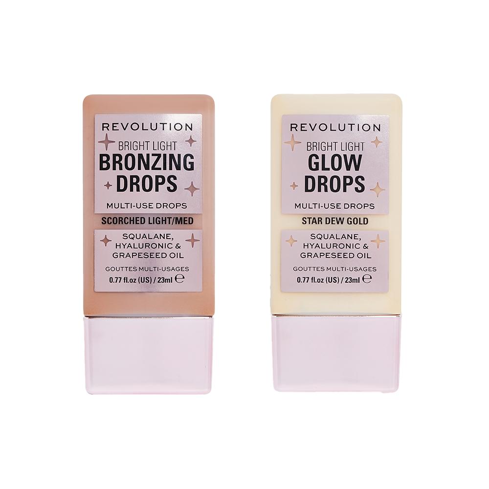 lookfantastic Makeup Revolution Bronze and Glow Drop Duo (Various Shades)