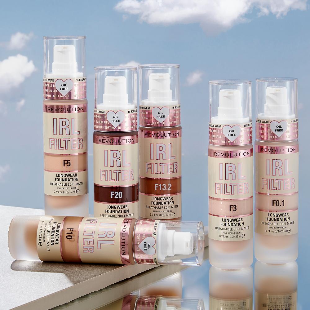 Lookfantastic Makeup Revolution IRL Filter Foundation Mit Langer Haltbarkeit 23 Ml (Verschiedene Farbtöne)