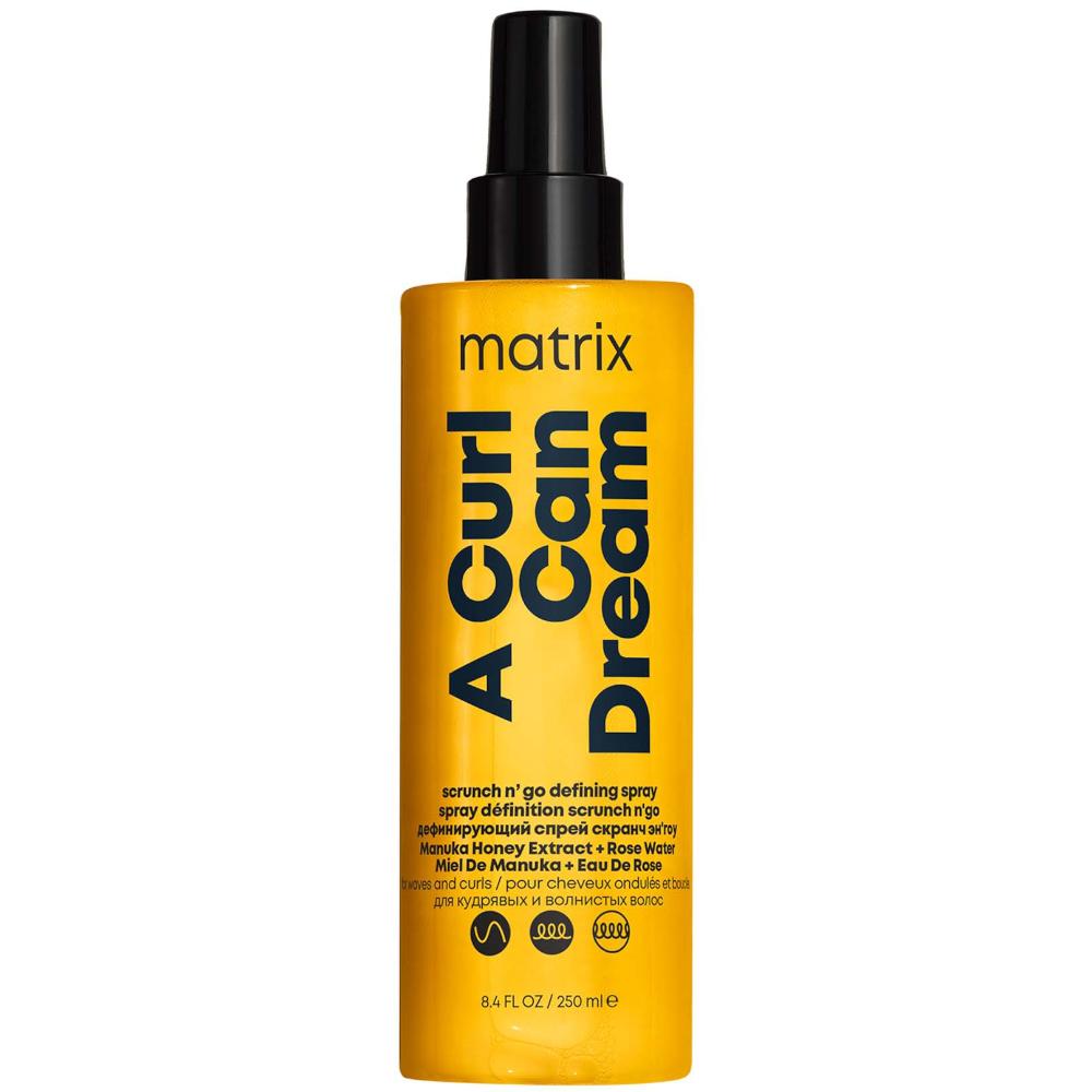 lookfantastic Matrix A Curl Can Dream Scrunch 'N' Go Definierendes Spray mit 230°C Hitzeschutz für definierte Wellen und Locken 150 ml