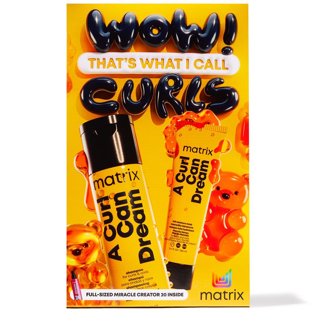 Lookfantastic Matrix A Curl Can Dream Shampoo Hair Mask And Miracle Creator Haircare Gift Set For Moisturising And Defining Curls/Coils