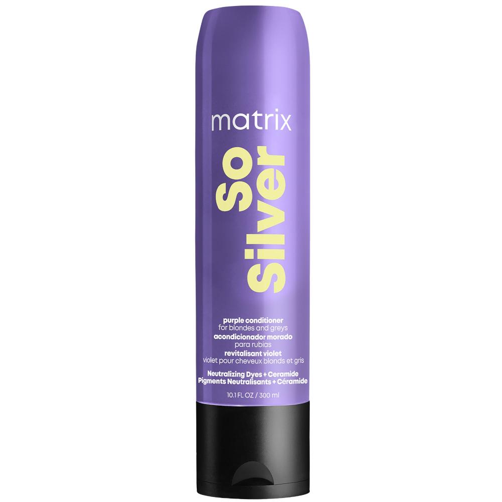 lookfantastic Matrix So Silver Purple Toning Pigmentierte Spülung für blondes graues + silbernes Haus 300 ml