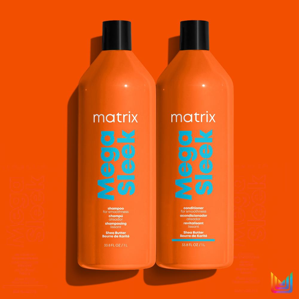 Lookfantastic Matrix Total Results Mega Sleek Shea Butter Glättendes Shampoo Für Krauses Haar 1000 Ml