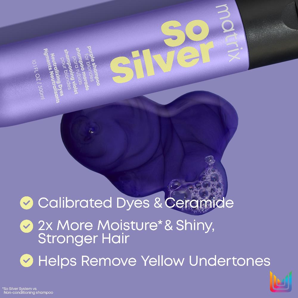 Lookfantastic Matrix Total Results So Silver Purple Shampoo 300ml