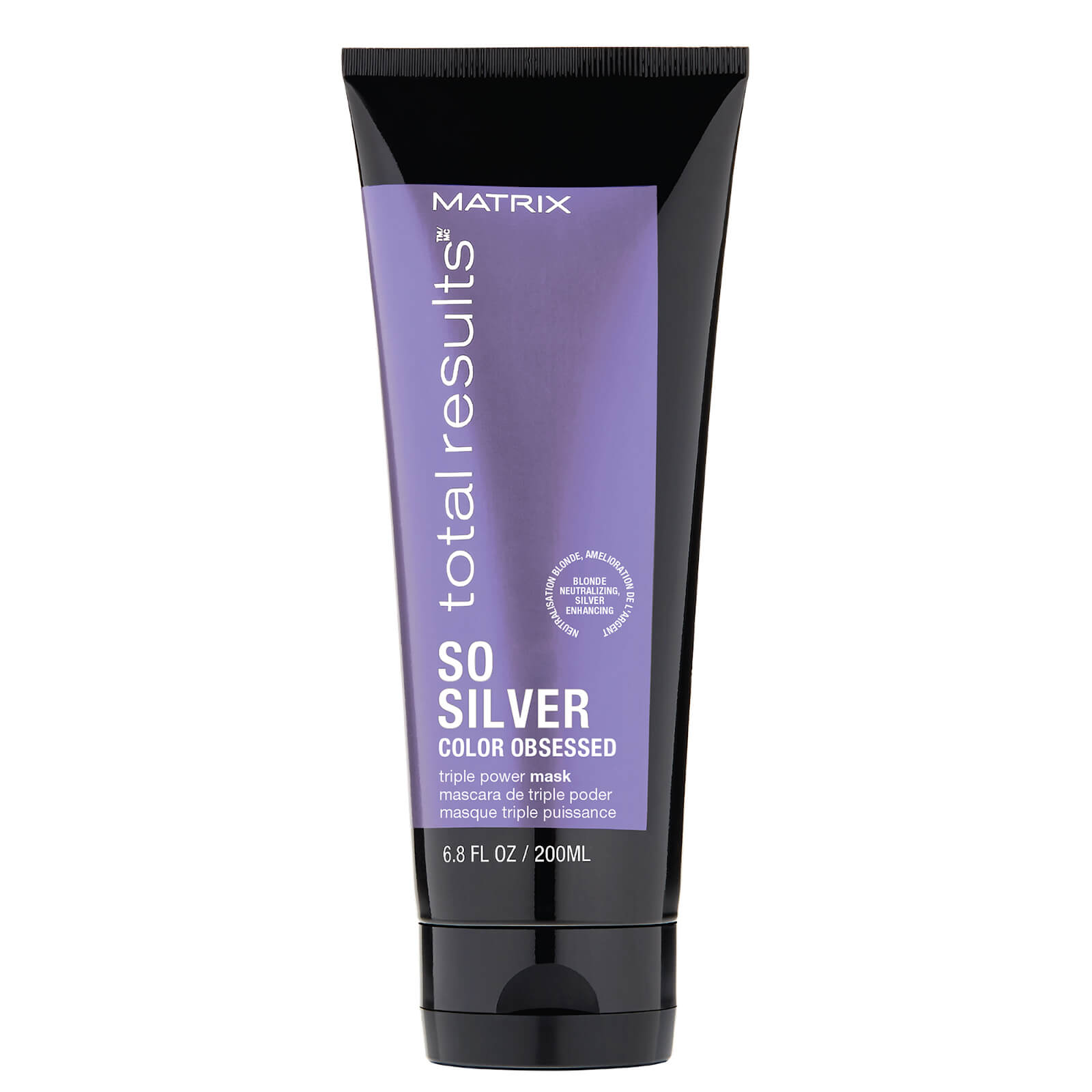 lookfantastic Matrix Total Results So Silver Purple Toning-Haarmaske für blondes silbernes und graues Haar 200 ml