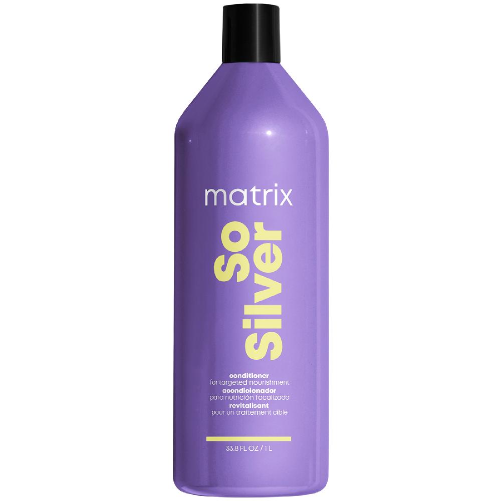 lookfantastic Matrix Total Results So Silver Purple Toning Spülung für blondes silbernes und graues Haar 1000 ml
