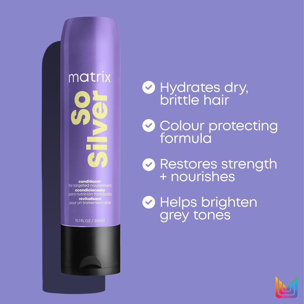 Lookfantastic Matrix Total Results So Silver Spülung Für Blondes Silbernes Und Graues Haar 300 Ml