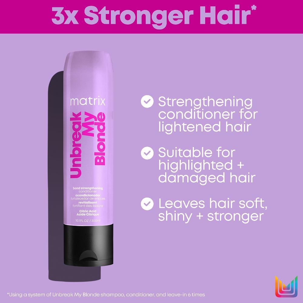 Lookfantastic Matrix Total Results Unbreak My Blonde Sulfate-Free Strengthening Conditioner 300ml