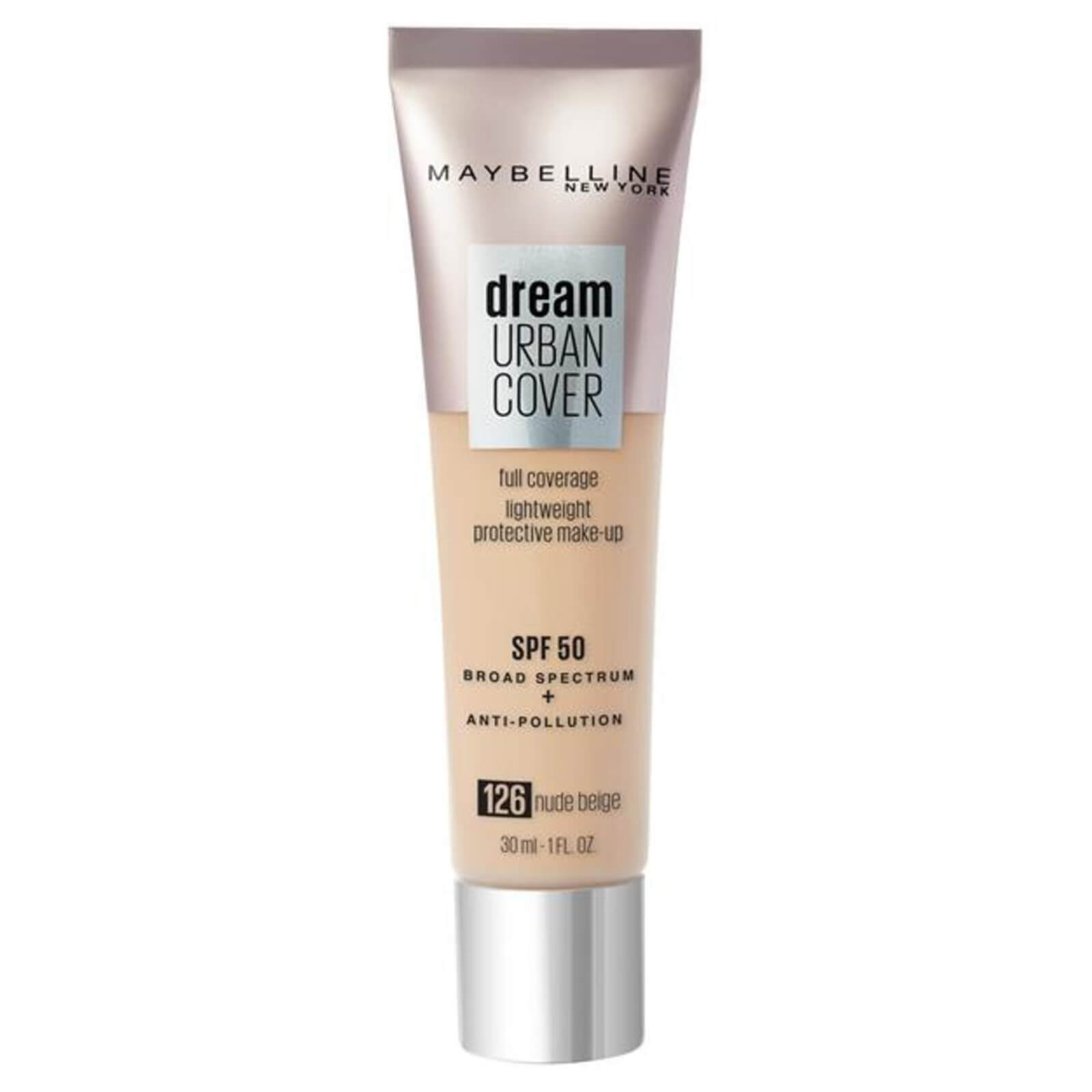 lookfantastic Maybelline Dream Urban Cover SPF50 Foundation 121ml (Various Shades)