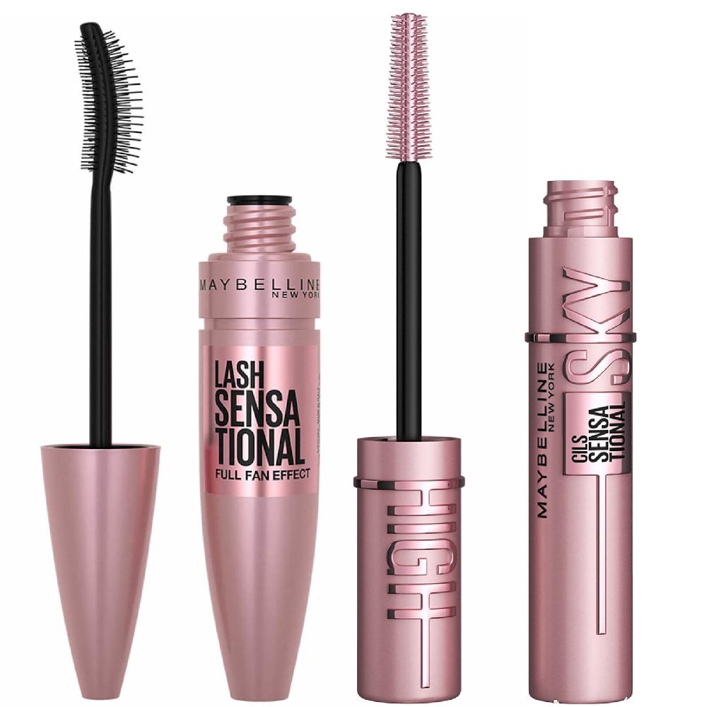 lookfantastic Maybelline Lash Sensational Mascara and Sky High Mascara Bundle