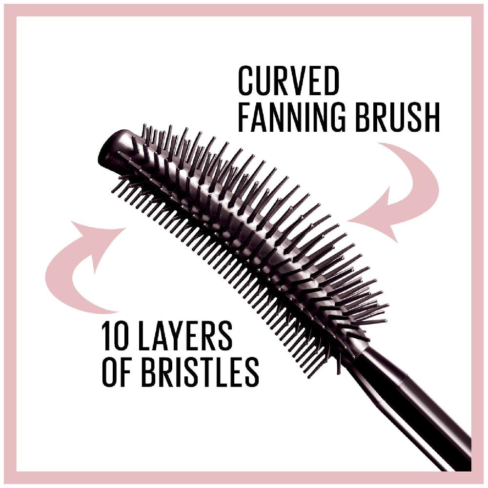 Lookfantastic Maybelline Lash Sensational Volumising And Thickening Eyelash Lengthening Mascara - 01 Very Black (Pack Of 4)