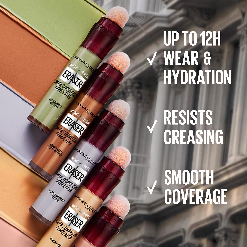 Lookfantastic Maybelline New York Eraser Eye Colour Correcting Concealer (Various Shades)