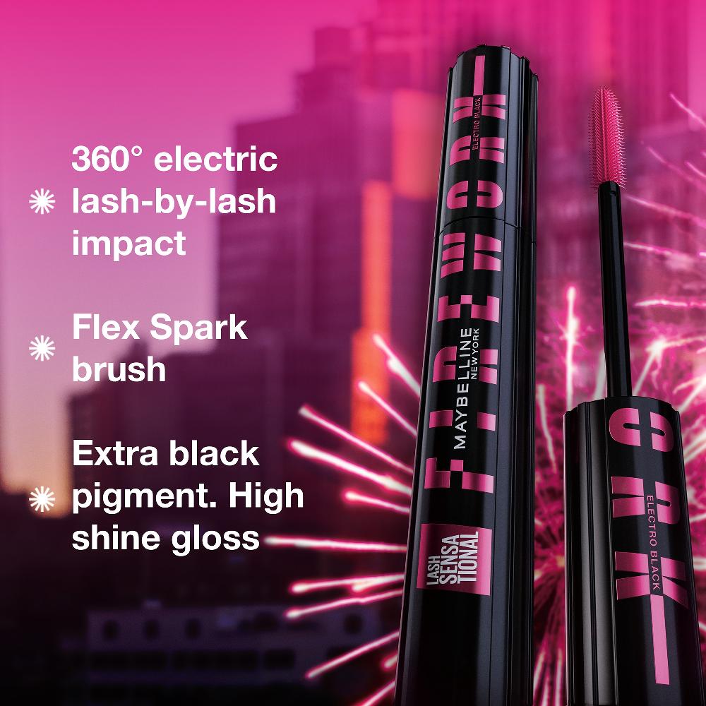 Lookfantastic Maybelline New York Lash Sensational Firework Volumising Mascara - Electro Black