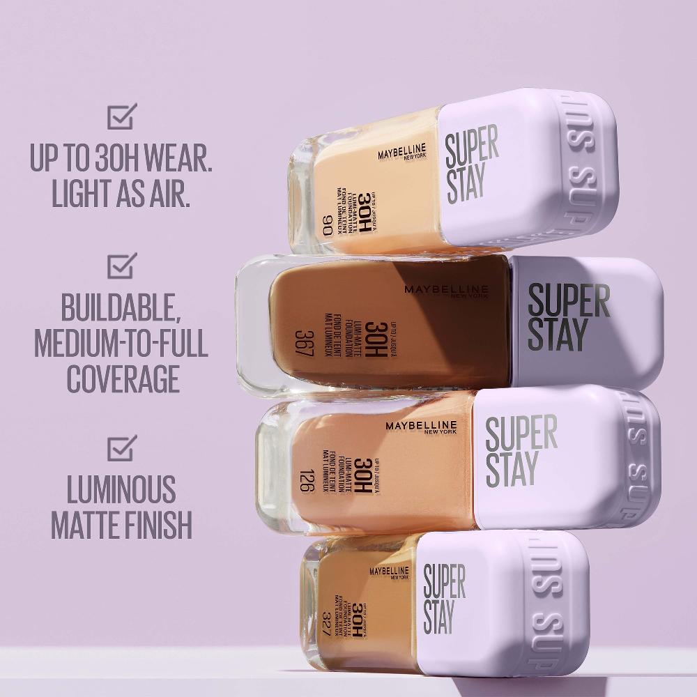 Lookfantastic Maybelline Super Stay Up To 30H Lumi-Matte Foundation 35ml (Various Shades)
