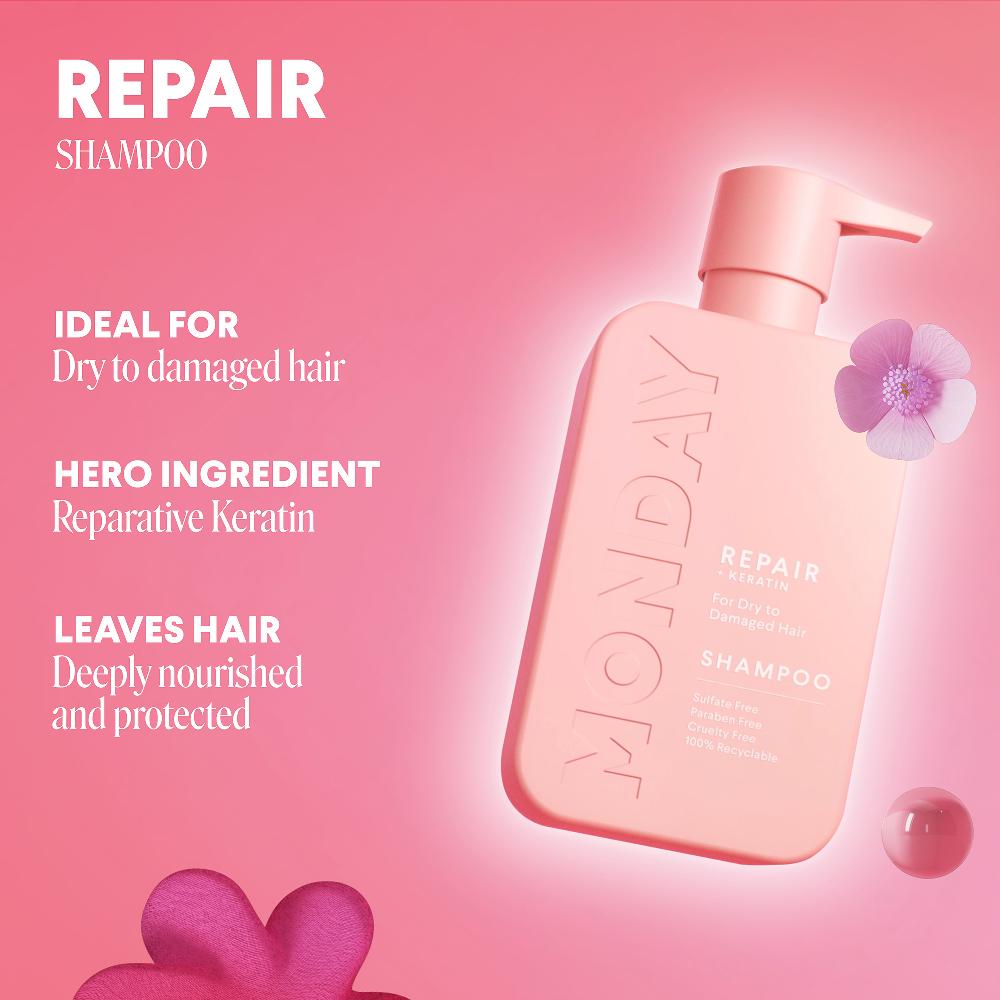 Lookfantastic MONDAY Haircare Reparierendes Shampoo 354 Ml