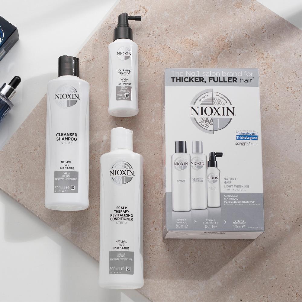 Lookfantastic NIOXIN 3-Part System 1 Scalp And Hair Treatment For Natural Hair With Light Thinning 100ml