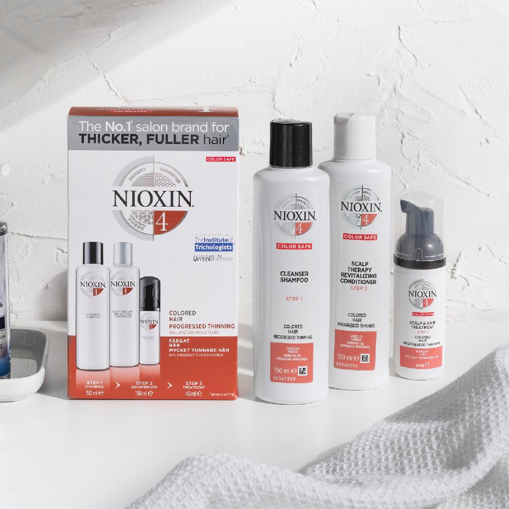 Lookfantastic NIOXIN 3-Part System 4 Trial Kit For Coloured Hair With Progressed Thinning