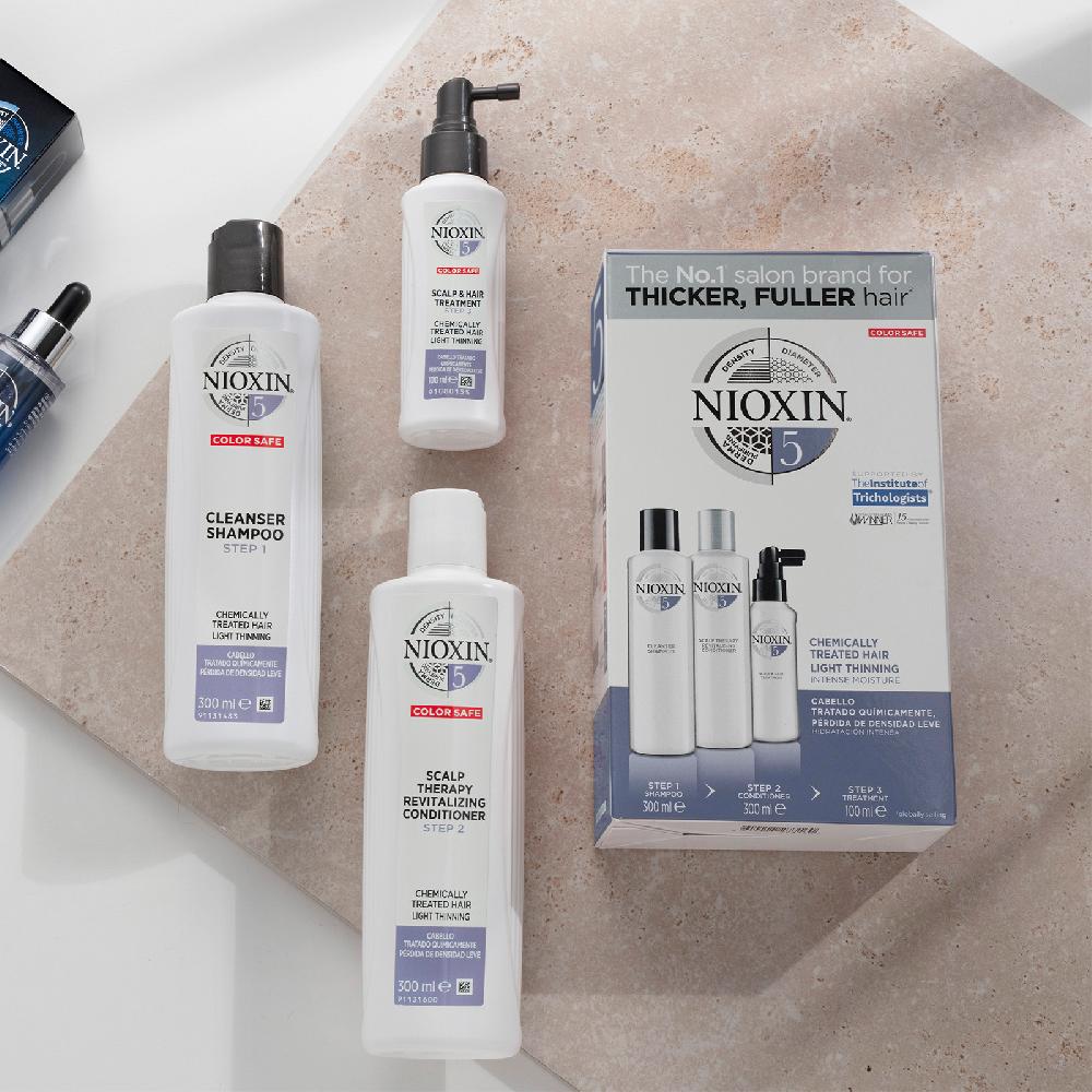 Lookfantastic NIOXIN 3-Part System 5 Cleanser Shampoo For Chemically Treated Hair With Light Thinning 300ml