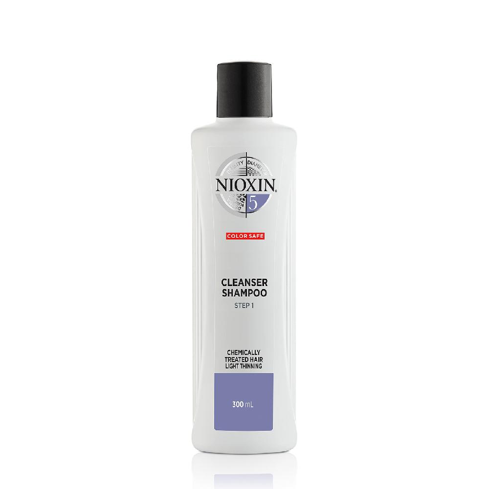 lookfantastic NIOXIN 3-Part System 5 Cleanser Shampoo for Chemically Treated Hair with Light Thinning 300ml