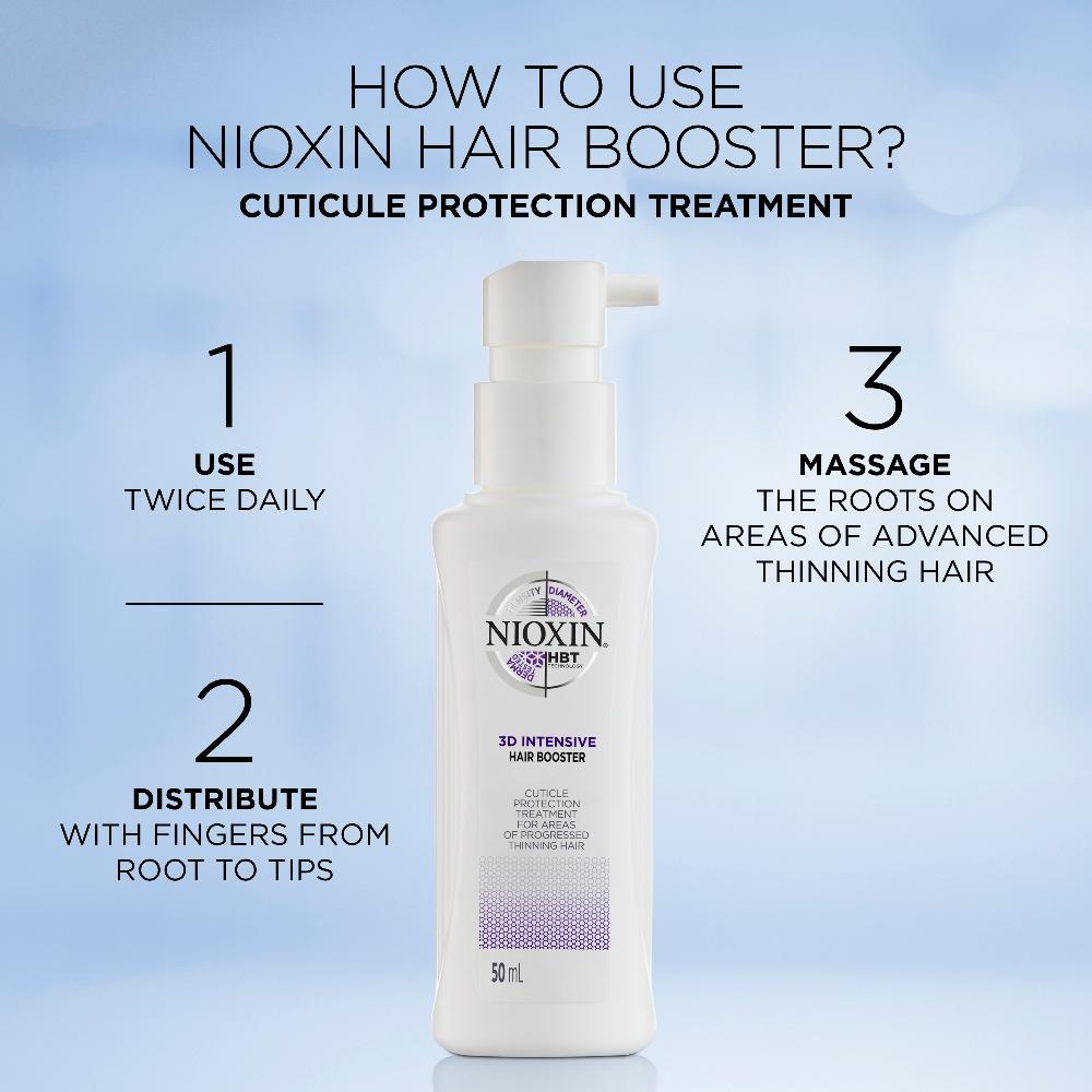 Lookfantastic Nioxin Hair Booster Kutikula-Schutzbehandlung Für Fortschreitend Dünner Werdendes Haar 50 Ml
