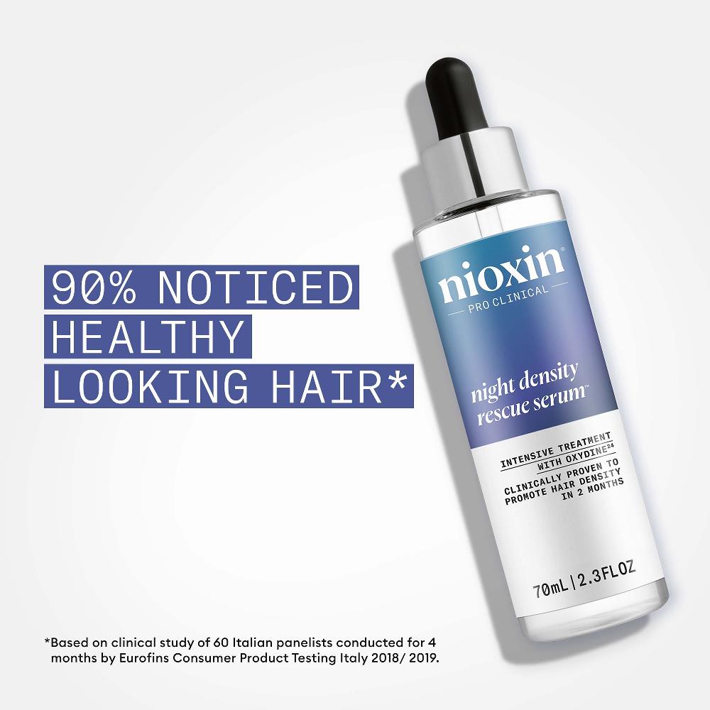 Lookfantastic NIOXIN Night Density Rescue Serum Thickening Serum For Optimised Hair Growth 70ml