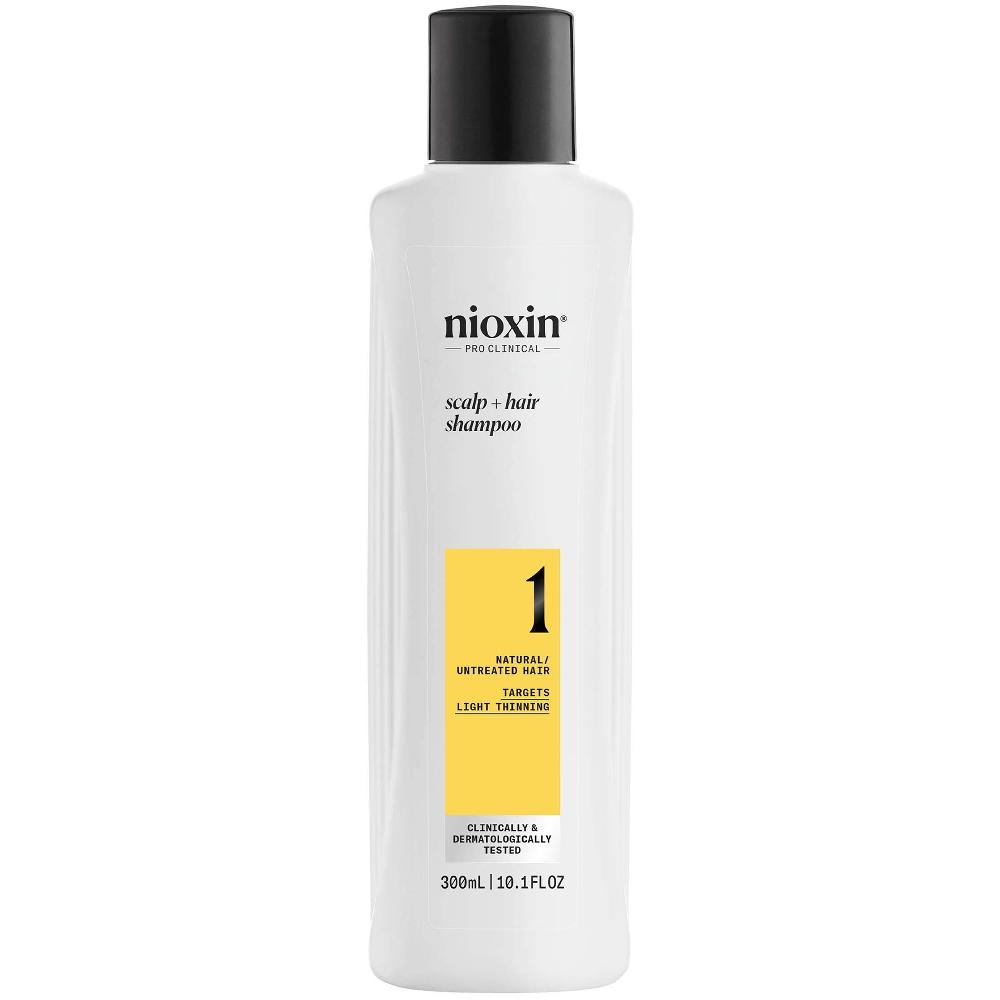 lookfantastic NIOXIN Scalp and Hair Thickening System 1 Shampoo for Natural Hair with Light Thinning 300ml