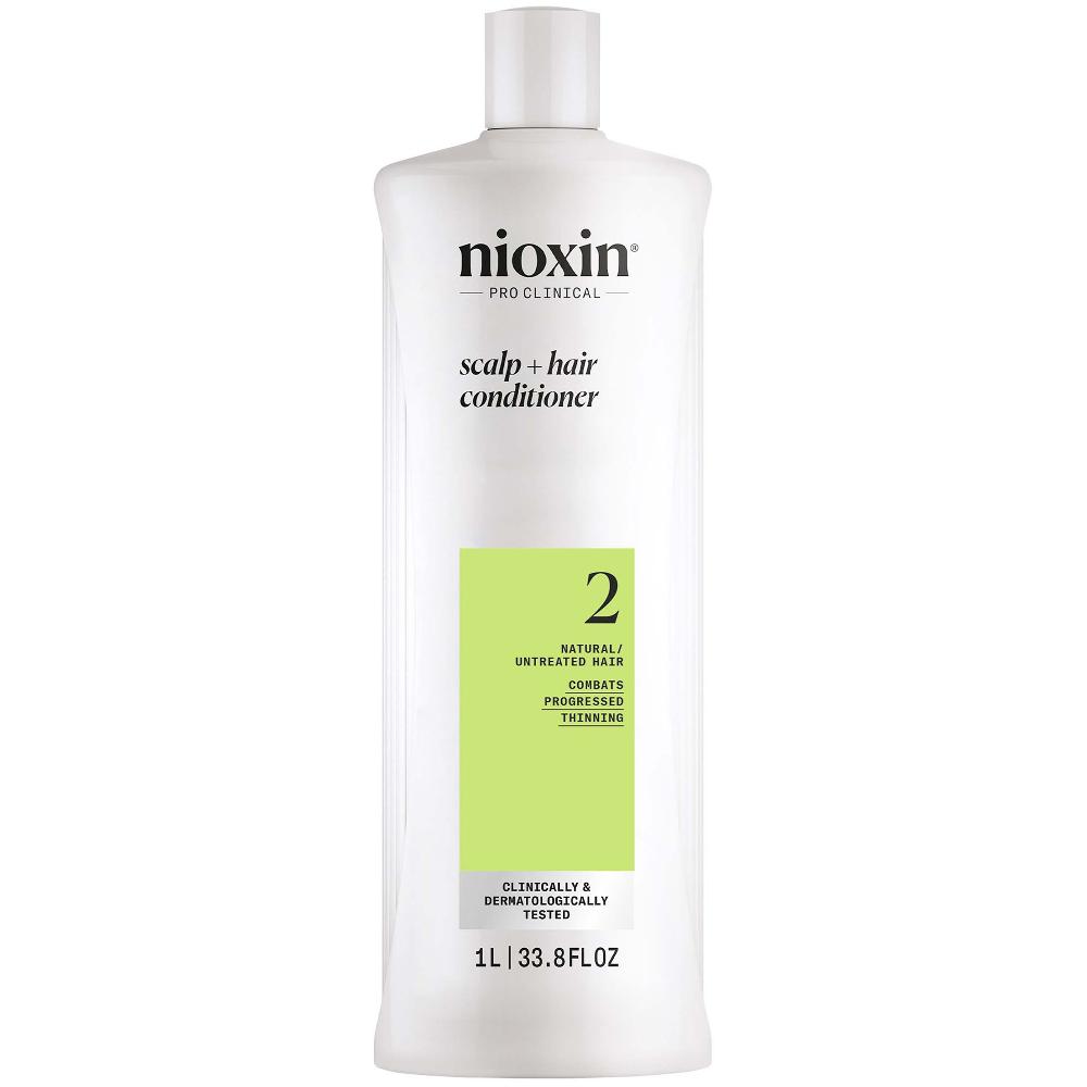 lookfantastic NIOXIN Scalp and Hair Thickening System 2 Conditioner for Natural Hair with Progressed Thinning 1L