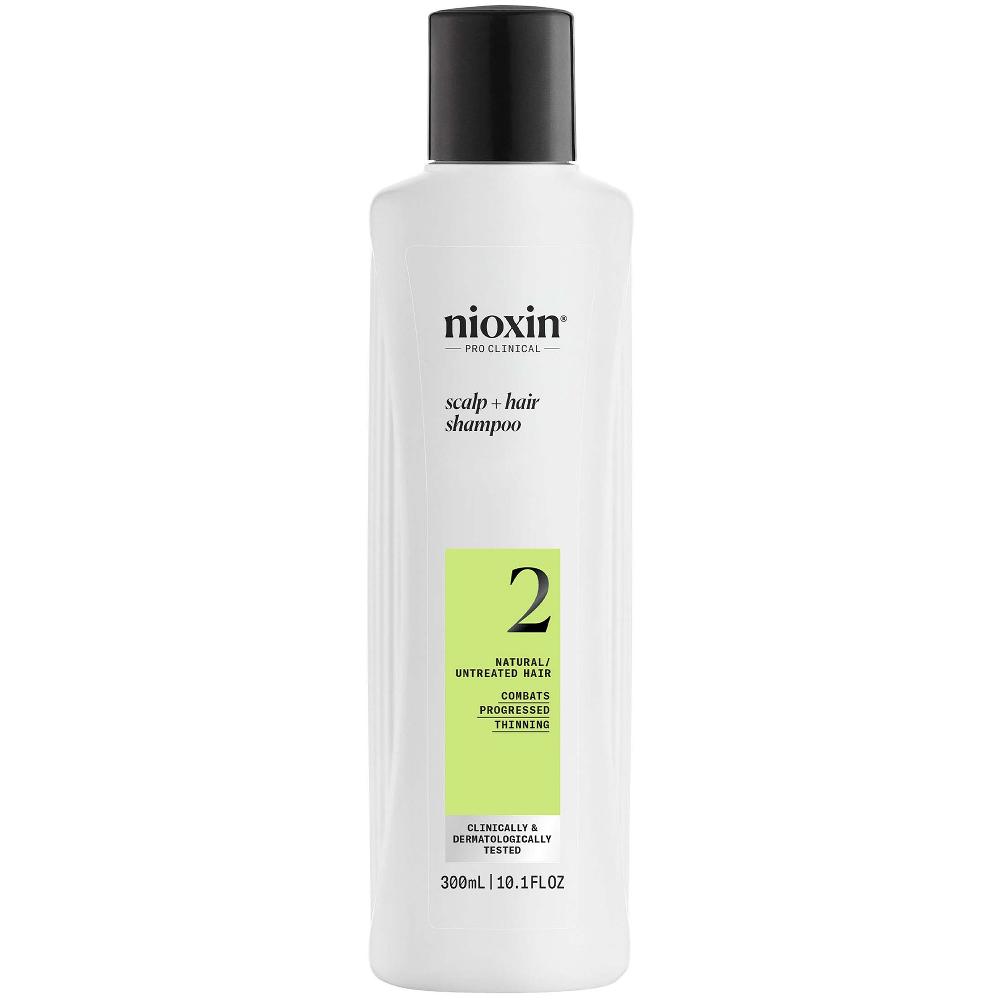 lookfantastic NIOXIN Scalp and Hair Thickening System 2 Shampoo for Natural Hair with Progressed Thinning 300ml