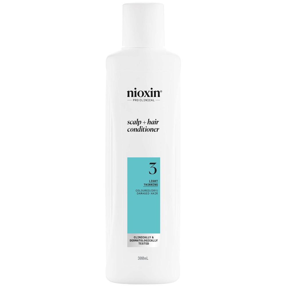 lookfantastic NIOXIN Scalp and Hair Thickening System 3 Conditioner for Coloured Dry and Damaged Hair with Light Thinning 300ml