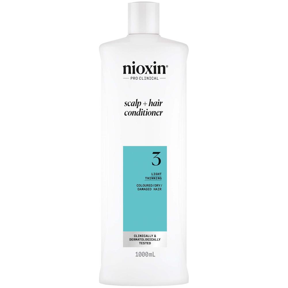 lookfantastic NIOXIN Scalp and Hair Thickening System 3 Conditioner for Coloured Dry and Damaged Hair with Light Thinning 1L