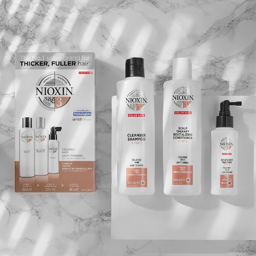 Lookfantastic NIOXIN Scalp Therapy Spülung System 3 Für Farbbehandeltes Haar Mit Leichter Ausdünnung 300 Ml