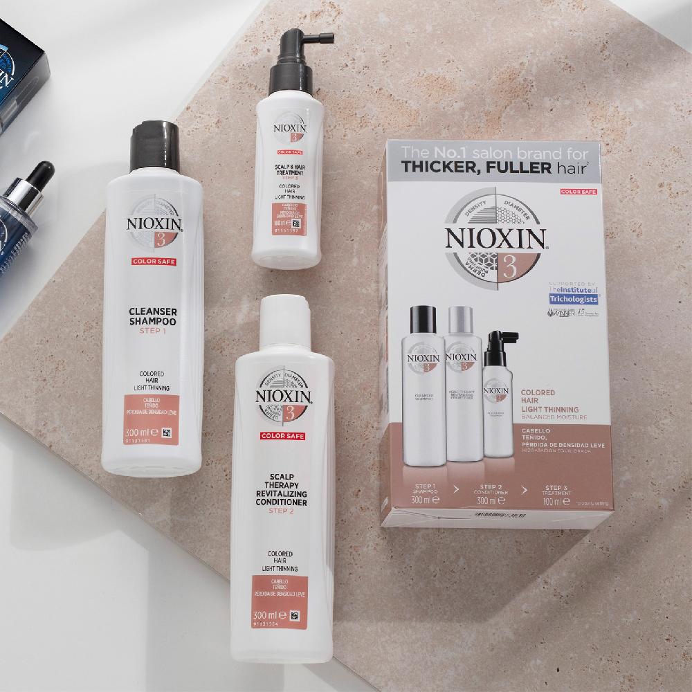 Lookfantastic NIOXIN Scalp Therapy Spülung System 3 Für Farbbehandeltes Haar Mit Leichter Ausdünnung 300 Ml