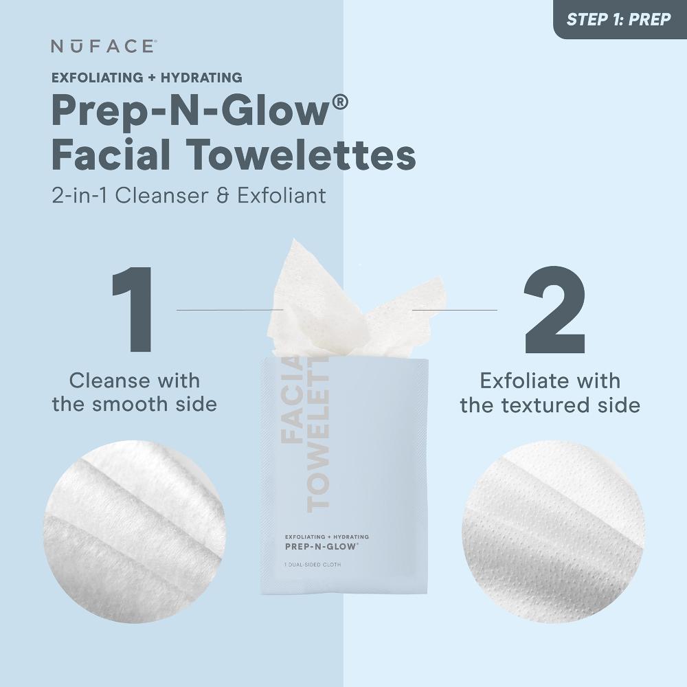Lookfantastic NuFACE Prep-N-Glow Facial Towelette (5 Pack)