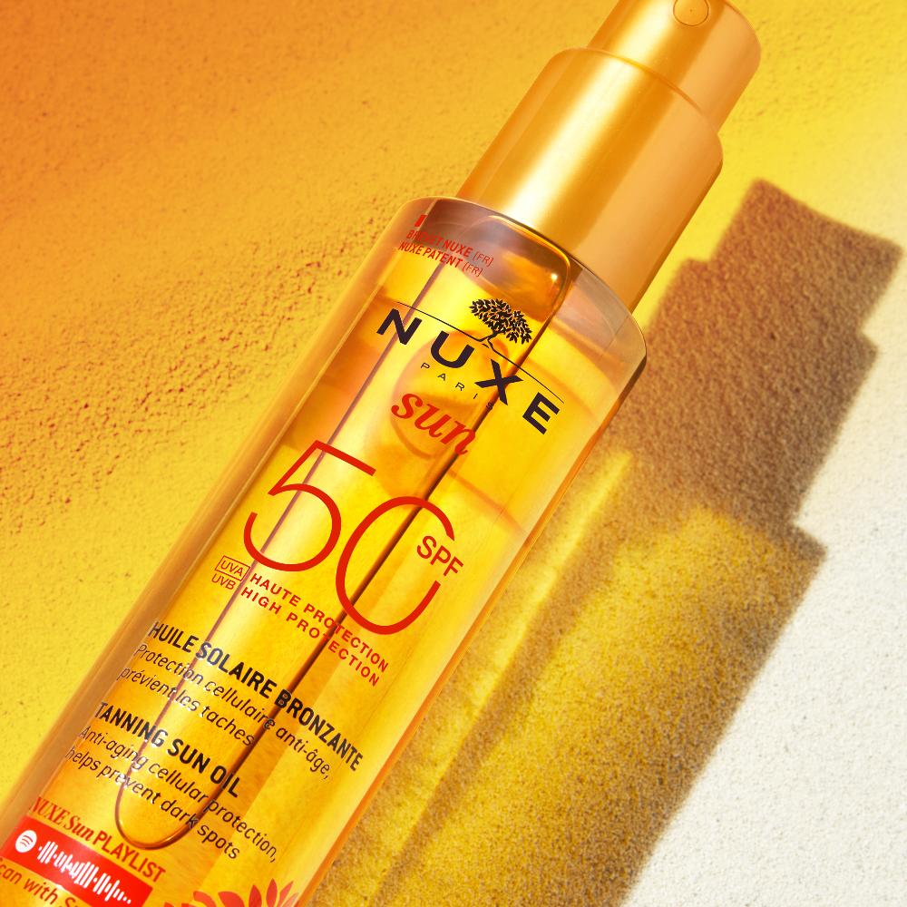 Lookfantastic NUXE Bräunungs-Sonnenöl Für Gesicht Und Körper Hoher Schutz LSF 50 150 Ml