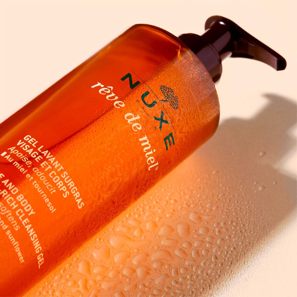 Lookfantastic NUXE Rêve De Miel Ultra Reichhaltiges Reinigungsgel Für Gesicht Und Körper (400ml)