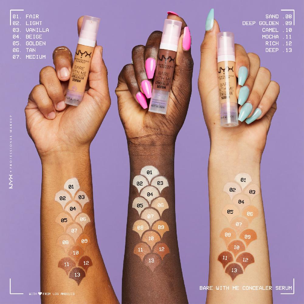 Lookfantastic NYX Professional Makeup Bare With Me Concealer Serum 9 6 Ml (Verschiedene Farbtöne)