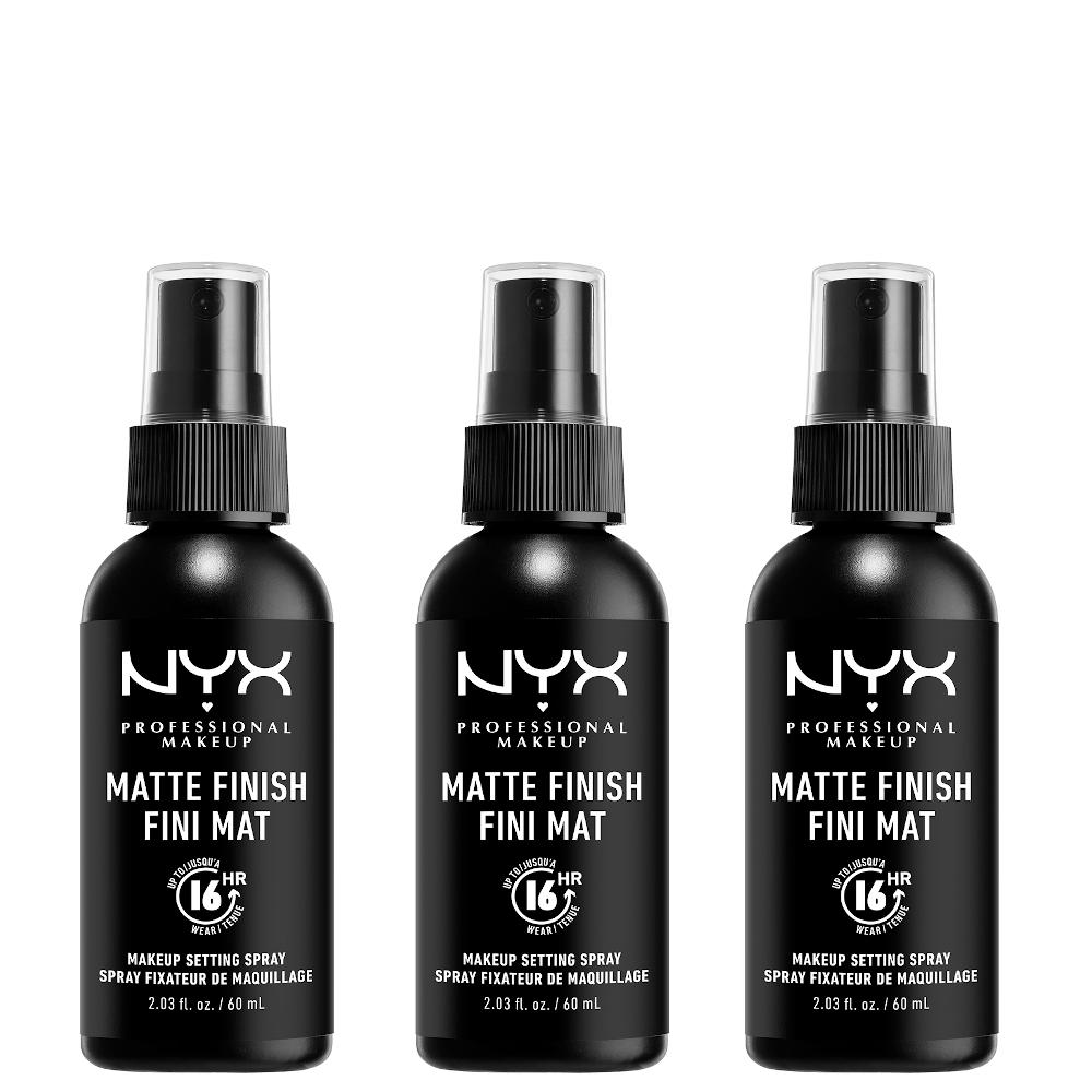 lookfantastic NYX Professional Makeup Matte Setting Spray x 3