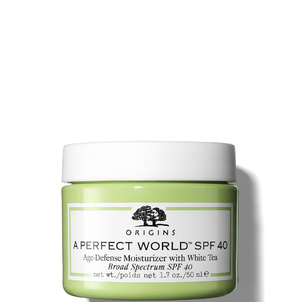 lookfantastic Origins A Perfect World™ SPF40 Age-Defense Moisturiser with White Tea 50 ml