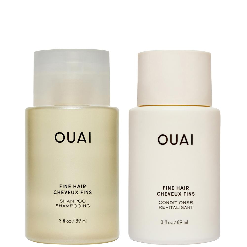lookfantastic OUAI Fine Shampoo and Conditioner Travel Bundle