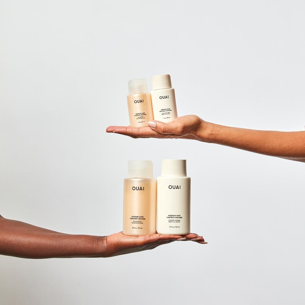 Lookfantastic OUAI Medium Shampoo And Conditioner Travel Bundle