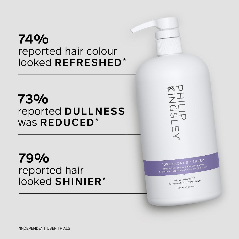 Lookfantastic Philip Kingsley Pure Blonde/Silver Brightening Tägliches Reinigungshampoo 1000 M