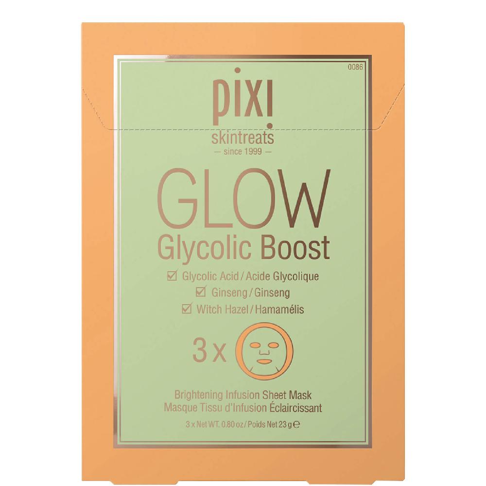 lookfantastic PIXI GLOW Glycolic Acid Boost Tuchmaske (3er-Pack)