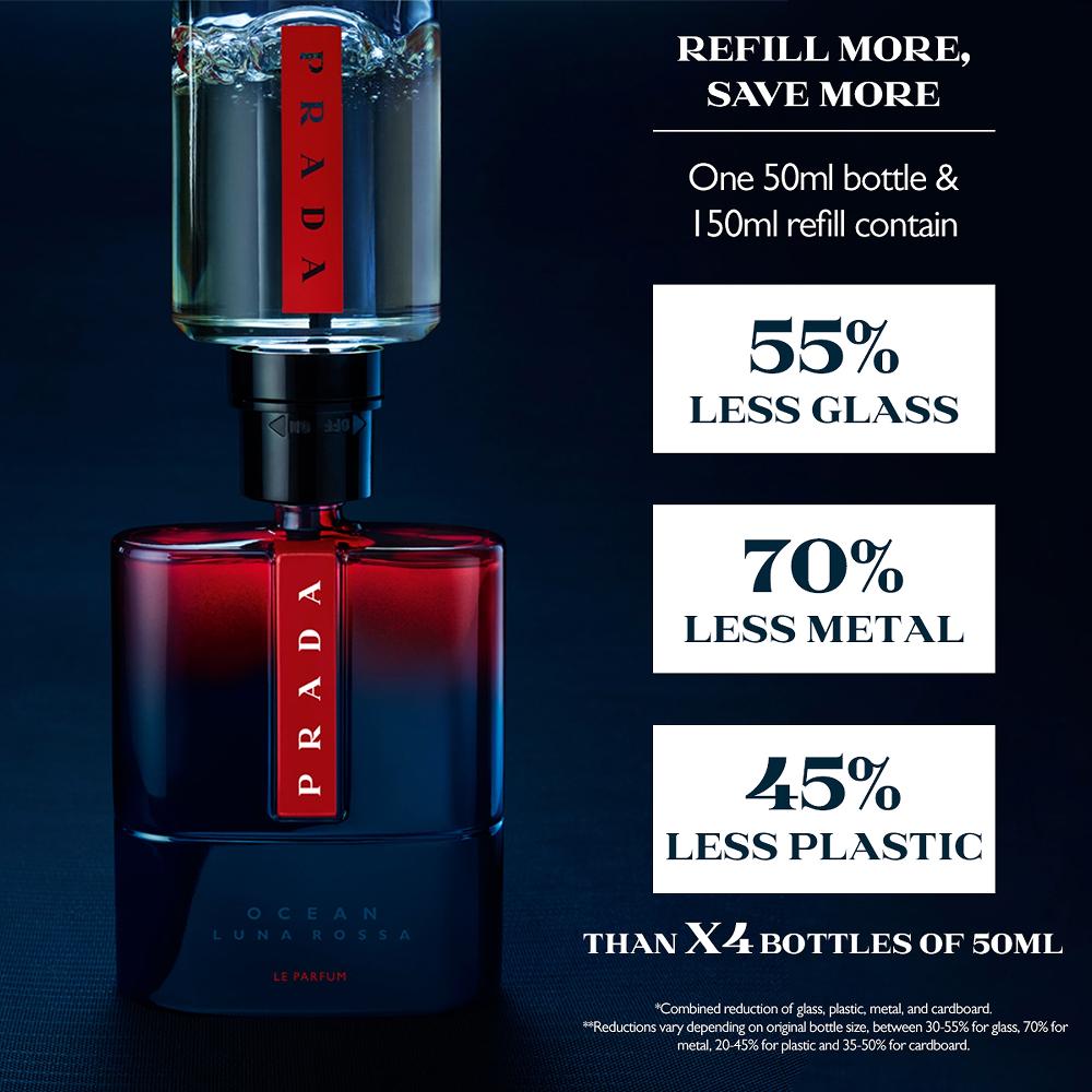 Lookfantastic Prada Luna Rossa Ocean Le Parfum Eau De Parfum Spray 150ml Refill