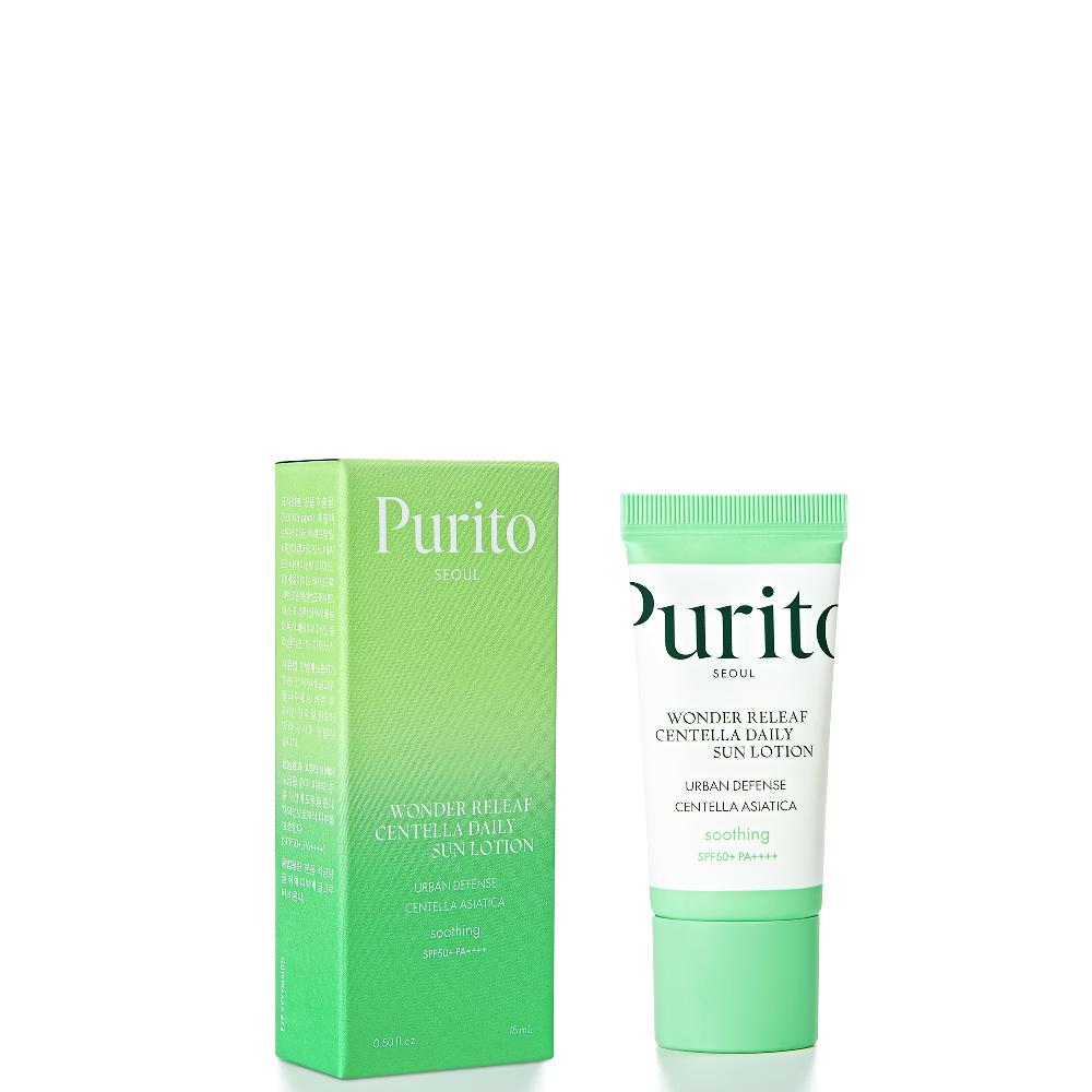 Lookfantastic PURITO Mini Wonder Releaf Centella Tägliche Sonnenlotion 15 Ml