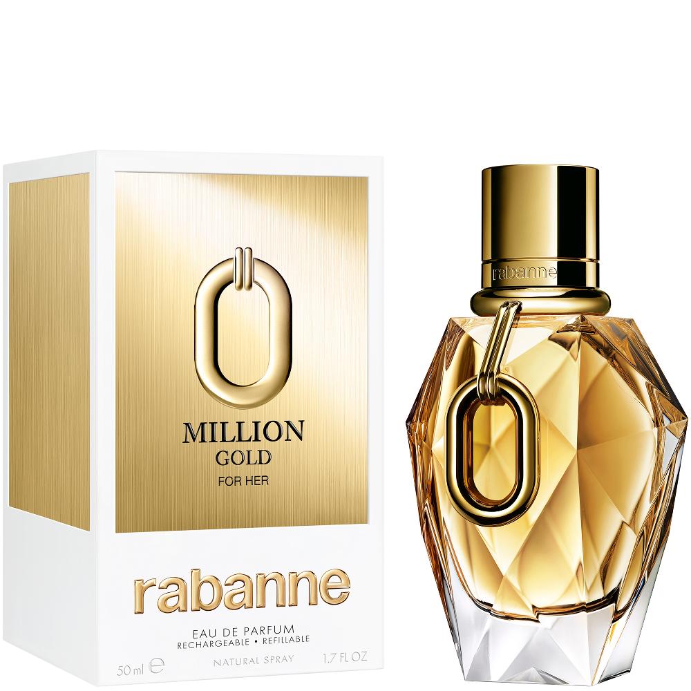 Lookfantastic Rabanne Million Gold For Her Eau De Parfum Refillable 50ml
