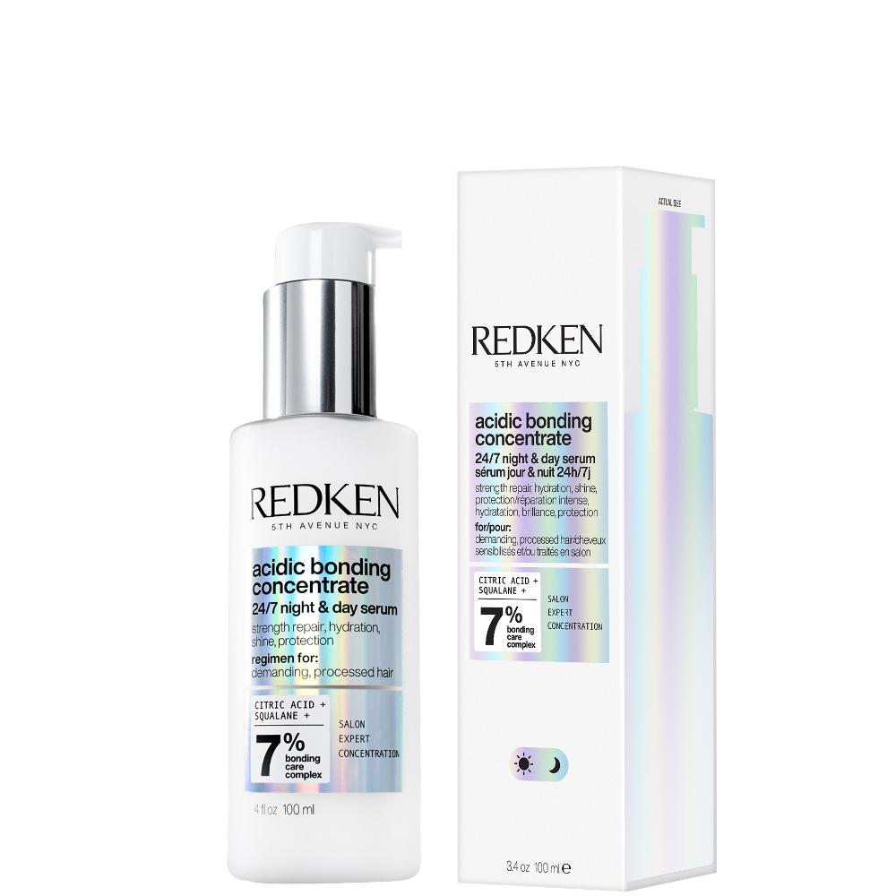 lookfantastic Redken Acidic Bonding Concentrate 24/7 Night and Day Hair Serum Repair & Strengthen Damaged Hair 100ml lookfantastic Redken Acidic Bonding Concentrate 24/7 Night and Day Hair Serum Repair & Strengthen Damaged Hair 100ml