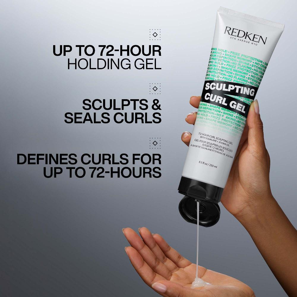 Lookfantastic Redken Acidic Bonding Curls Shampoo Conditioner And Sculpting Curl Gel Bonding Care Bundle For Curls And Coils