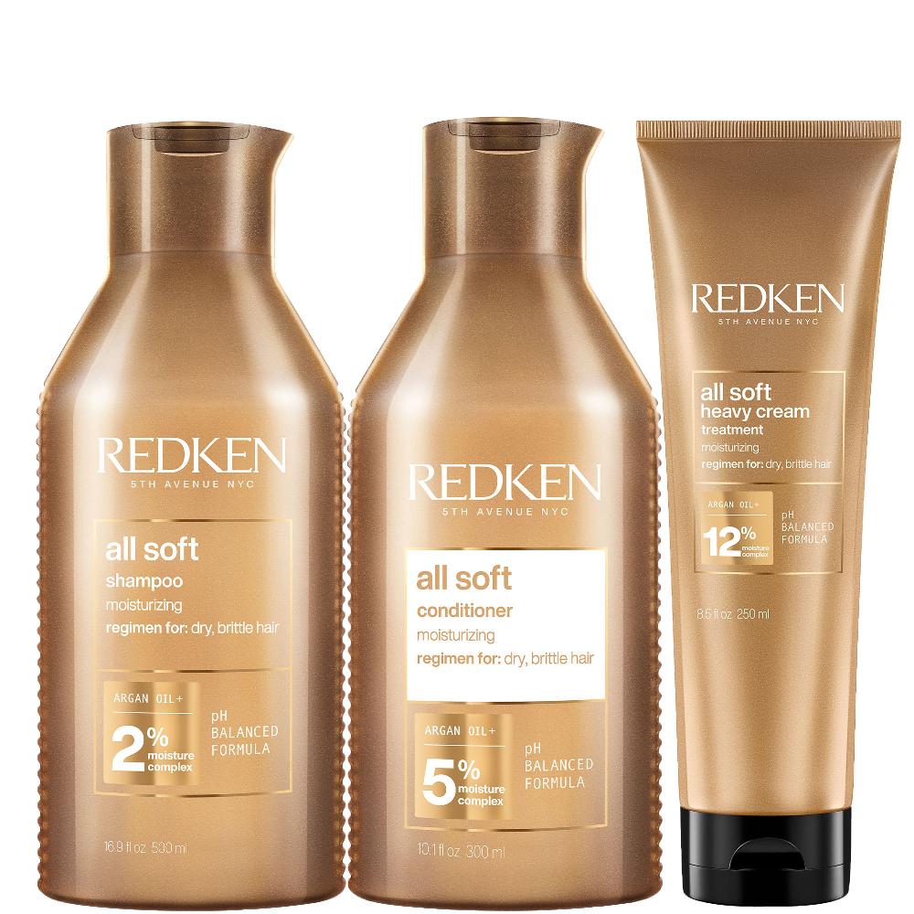lookfantastic Redken All Soft Pflege Trio für dickes Haar (3 Produkte)
