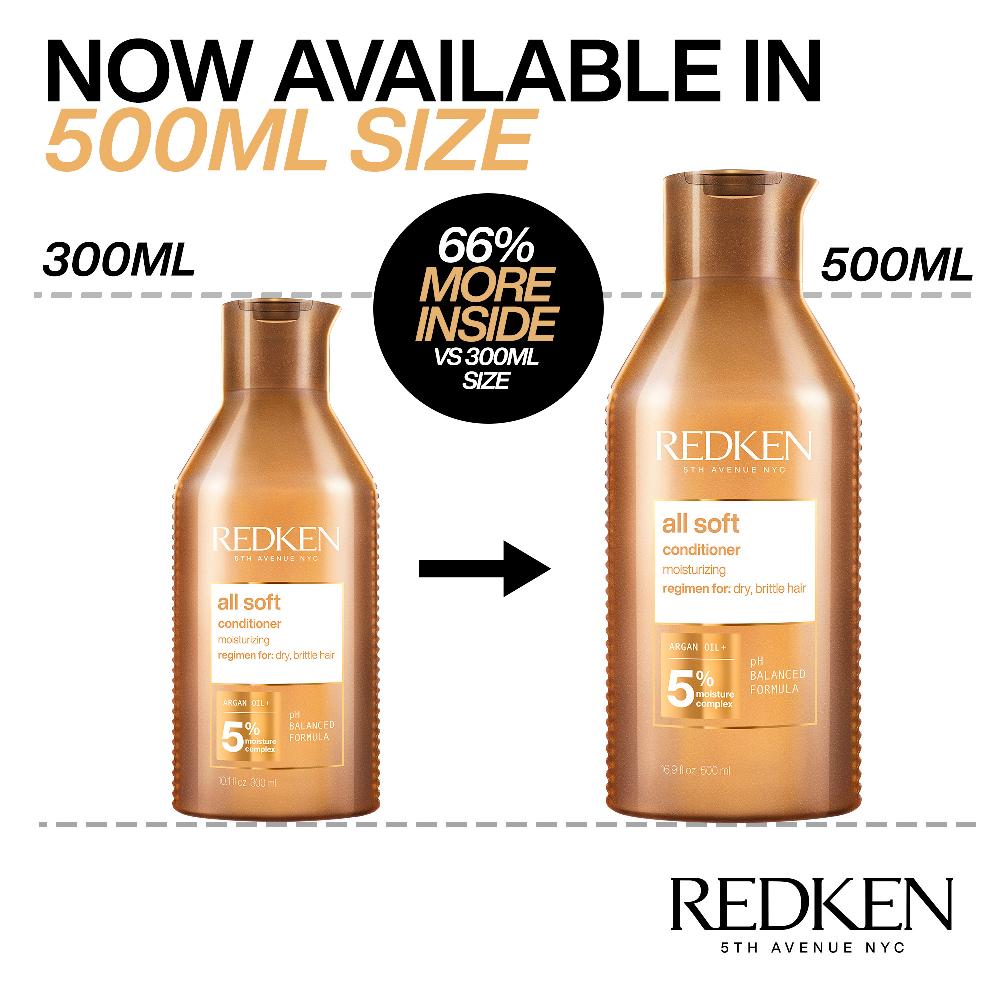 Lookfantastic Redken All Soft Spülung Für Trockenes Sprödes Haar 500 Ml